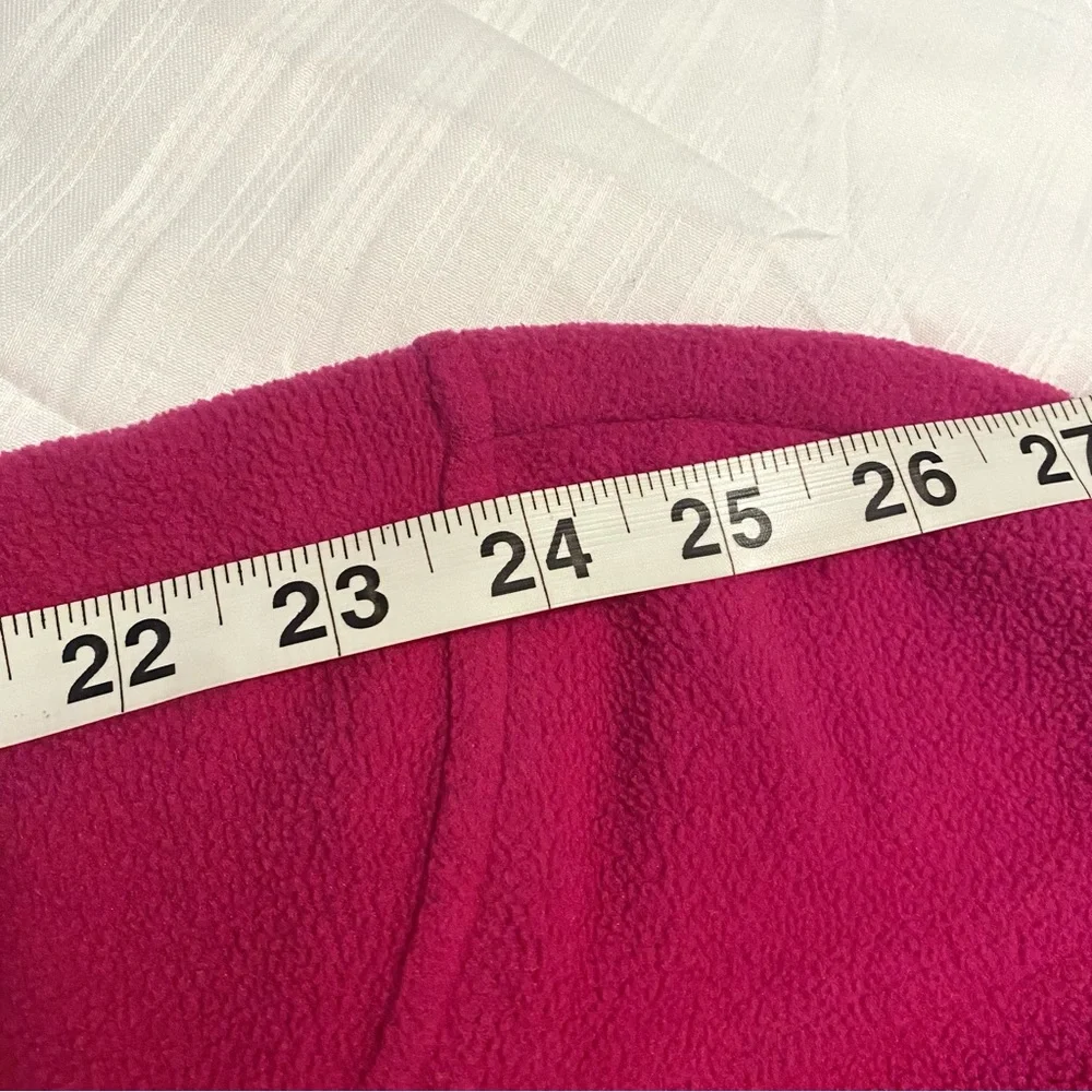 Lands End Pink Quarter Zip Fleece Polartec L - Picture 12 of 12